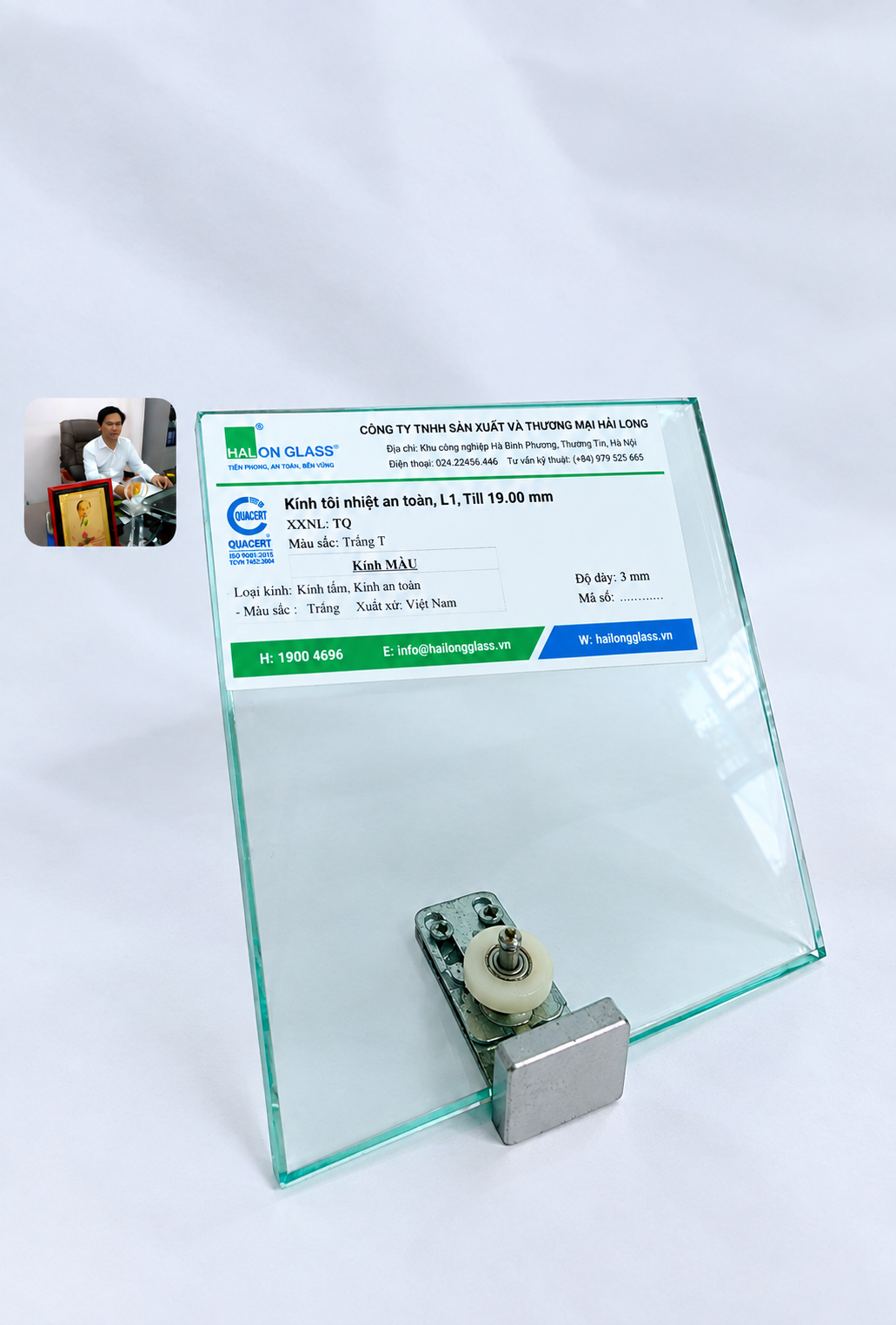 Kính Cường Lực trằng 19mm